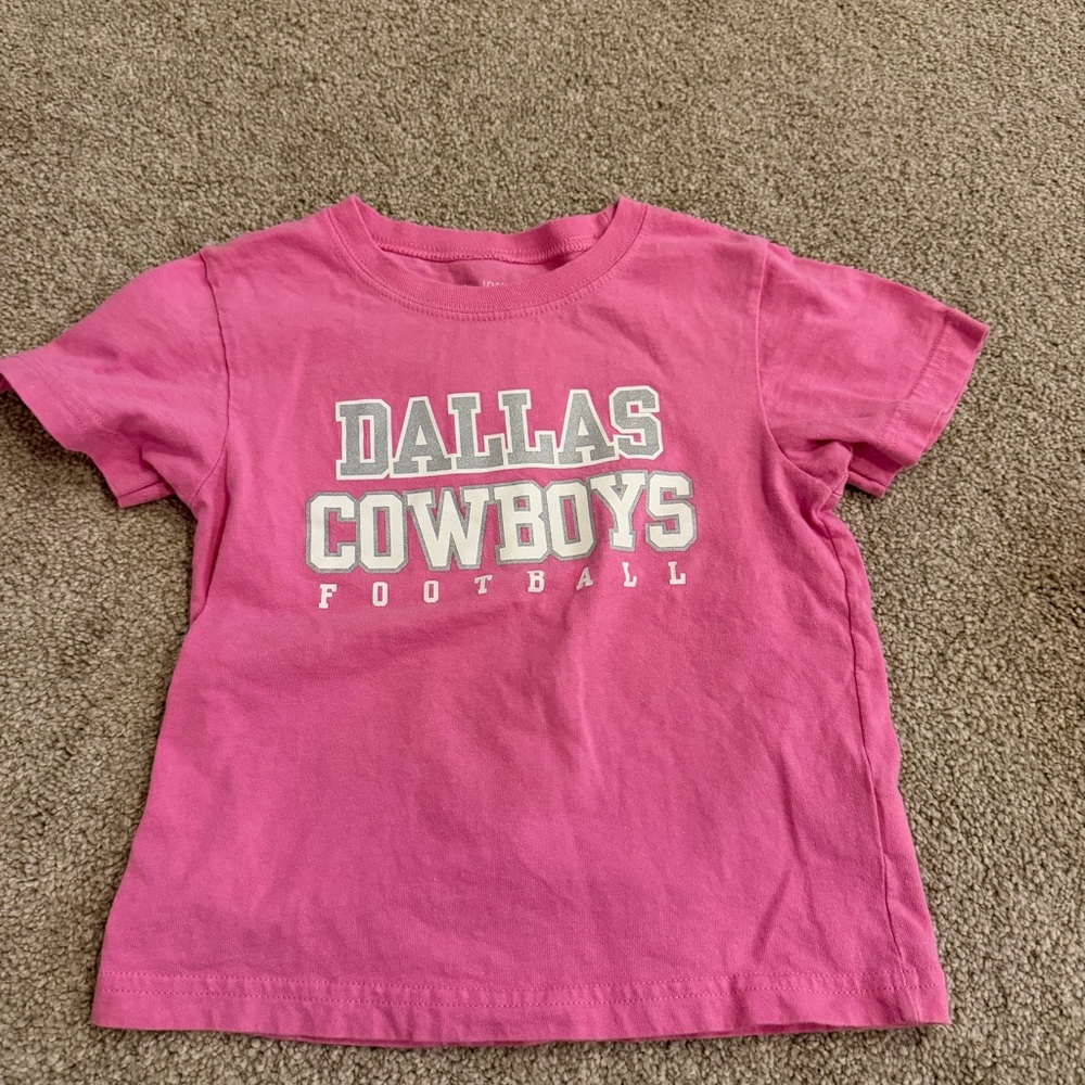4T Pink Dallas Cowboys tshirt
